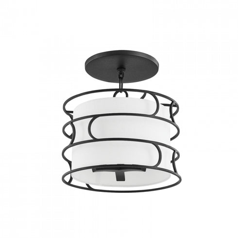Troy 3 Light Semi Flush Model: C8114 -FOR