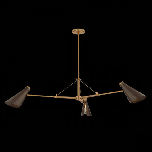 Troy Andersen Chandelier in Patina Brass / Bronze Finish Model: F4350-PBR/BRZ