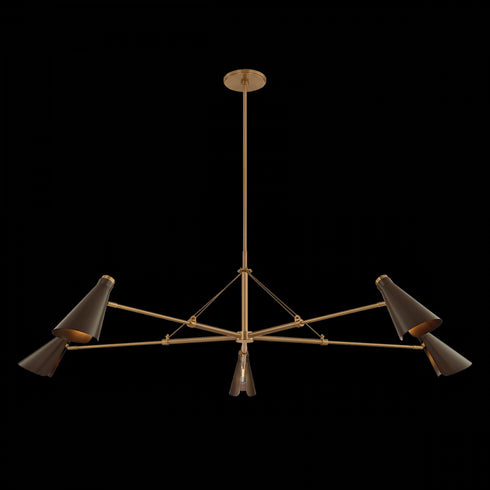 Troy Andersen Chandelier in Patina Brass / Bronze Finish Model: F4369-PBR/BRZ