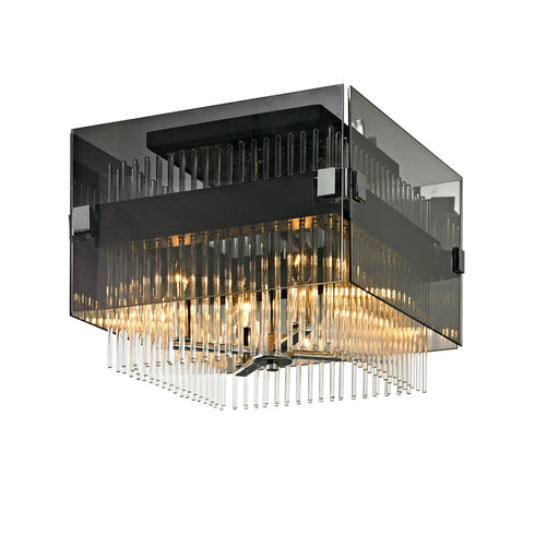 Troy Apollo Flush Mount Model: C5900-BRZ/PC