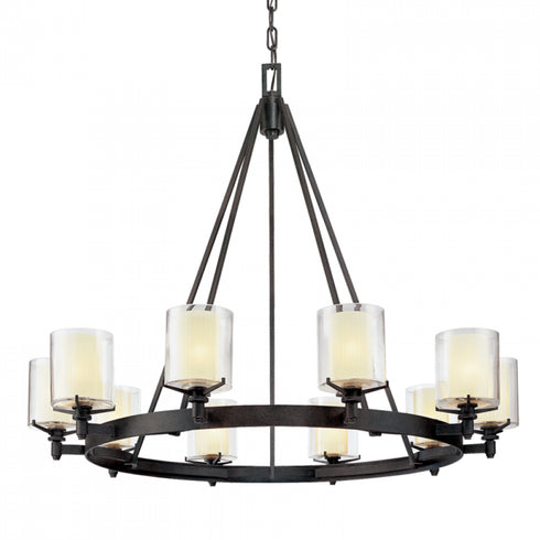 Troy Arcadia 10 Light Chandelier Model: F1710-TRN