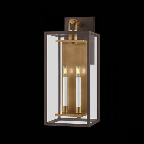 Troy Arnold Wall Sconce in Patina Brass / Textured Bronze Finish Model: B6524-PBR/TBZ