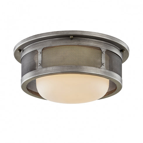 Troy Bauer Flush Mount in Antique Pewter Finish Model: C7371-AP