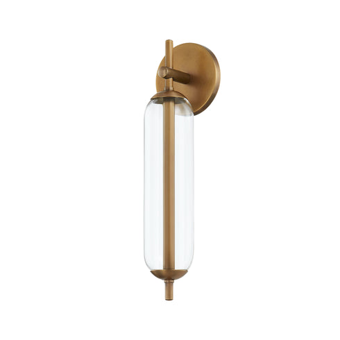 Troy BLAZE EXTERIOR WALL SCONCE in Patina Brass Finish Model: B1717-PBR