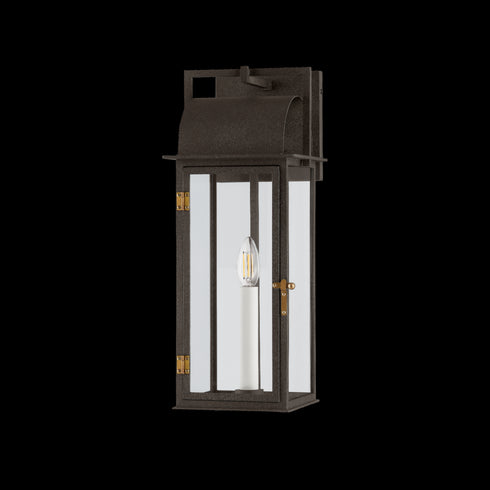 Troy BOHEN Exterior Wall Sconce in French Iron/Patina Brass Finish Model: B2219-FRN/PBR