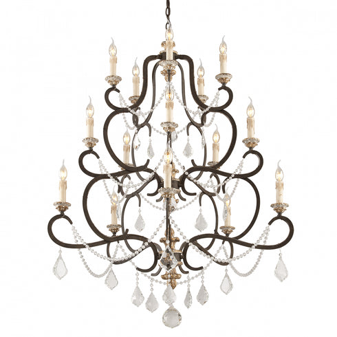 Troy Bordeaux Chandelier in Parisian Bronze Finish Model: F3517-PZ/DG
