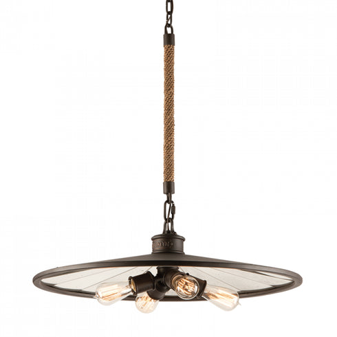 Troy Brooklyn 4 Light Pendant Medium Model: F3146-HBZ