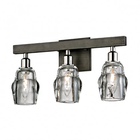Troy Citizen Bath and Vanity in Graphite and Polished Nickel Finish Model: B6003-GRA/PN