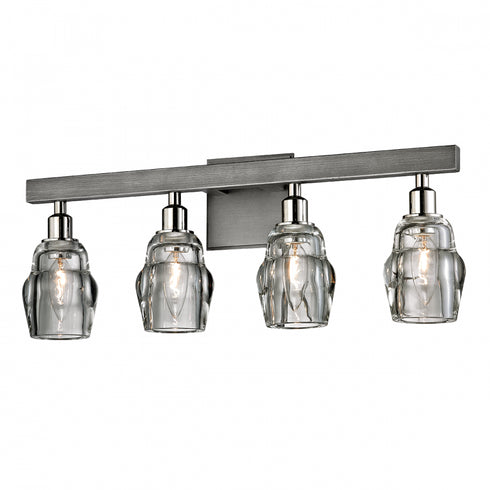 Troy Citizen Bath And Vanity in Graphite and Polished Nickel Finish Model: B6004-GRA/PN