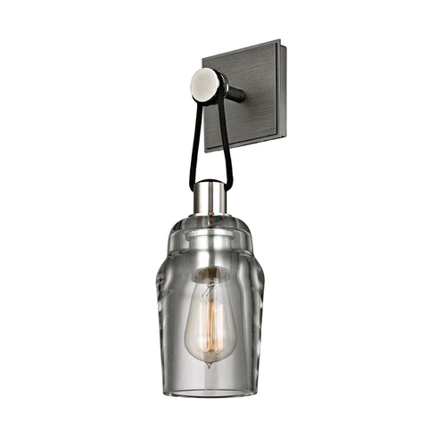 Troy Citizen Wall Sconce in Graphite and Polished Nickel Finish Model: B5991-GRA/PN