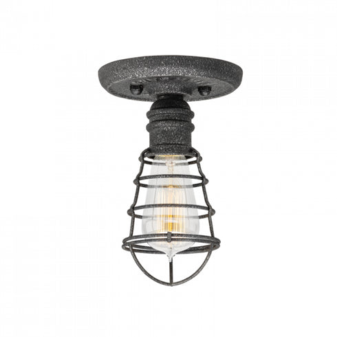 Troy Conduit 1 Light Ceiling Flush Small Model: C3810-APW
