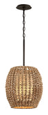 Troy Conga Pendant in Bronze Finish Model: F6754-BRZ