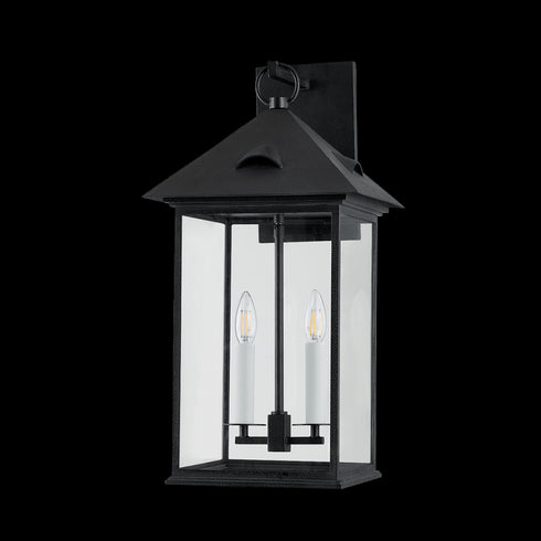 Troy CORNING Exterior Wall Sconce in Forged Iron Finish Model: B4928-FOR