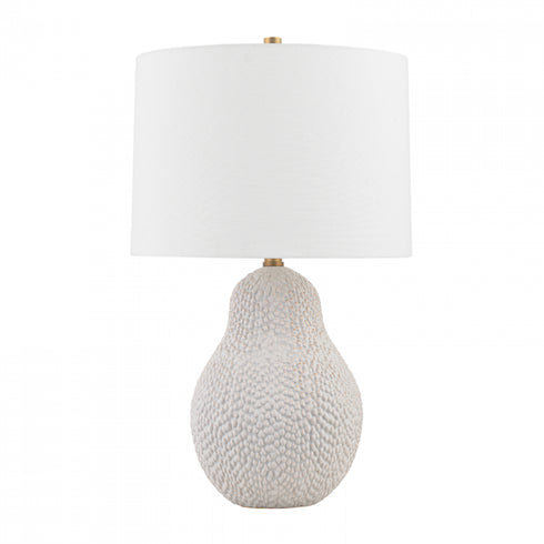 Troy Crater 1 Light Table Lamp Model: PTL2525-PBR/CSD