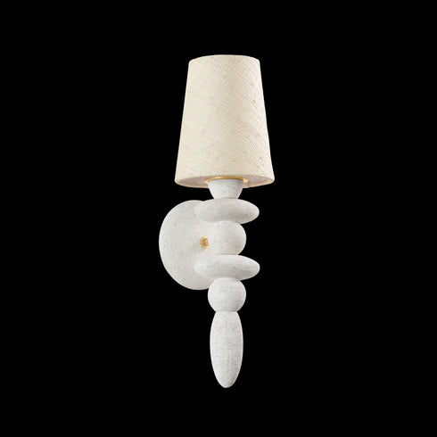 Troy Cullen Wall Sconce in Vintage Gold Leaf / Ceramic Gypsum Clay Finish Model: B5520-VGL/CGL