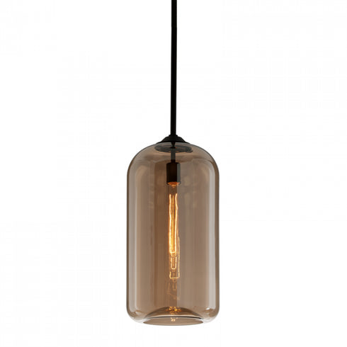 Troy District 1 Light Pendant Large Model: F5572-SBK