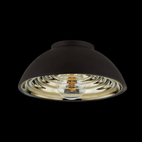 Troy Eclipse Flush Mount in Soft Black Finish Model: C3712-SBK