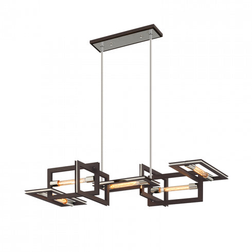 Troy Enigma 5 Light Linear Model: F6185-TBZ/SS