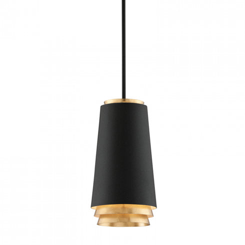 Troy Fahrenheit 1 Light Pendant Small Model: F5541-TBK/VGL
