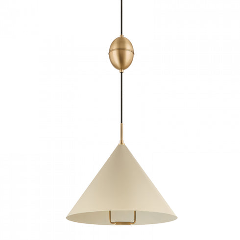 Troy Fontana 1 Light Pendant Model: F7618-PBR/SSD