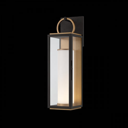 Troy Gareth Wall Sconce in Patina Brass / Textured Black Finish Model: B6723-PBR/TBK