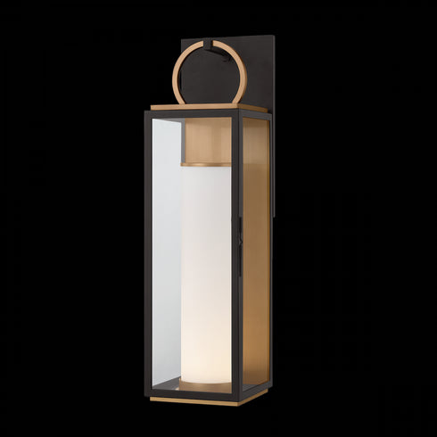 Troy Gareth Wall Sconce in Patina Brass / Textured Black Finish Model: B6730-PBR/TBK