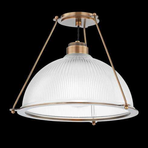 Troy Glint 1 Light Semi Flush Mount Model: C2118-PBR