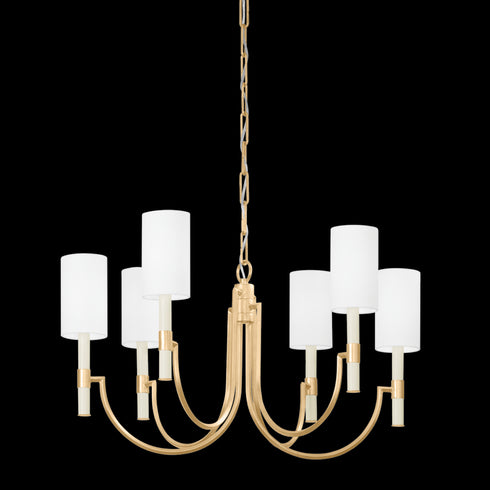 Troy Gustine 6 Light Chandelier Model: F1131-FOR