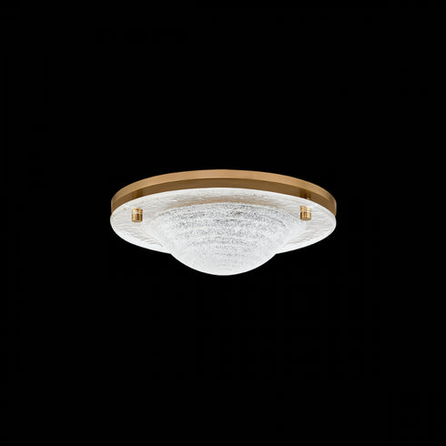 Troy Halston Flush Mount in Patina Brass Finish Model: C2714-PBR