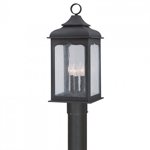 Troy Henry Street Post in Textured Bronze Finish Model: P2015-TBZ