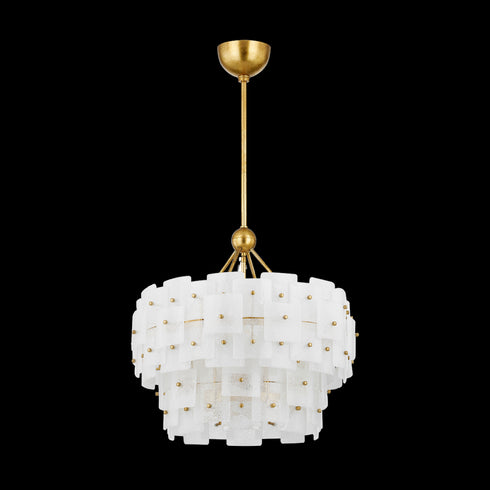 Troy Jacik Chandelier in Vintage Gold Leaf Finish Model: F2124-VGL