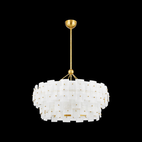 Troy Jacik Chandelier in Vintage Gold Leaf Finish Model: F2136-VGL