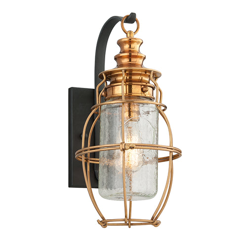 Troy Little Harbor Wall Sconce in Old Brass Finish Model: B3572-OL