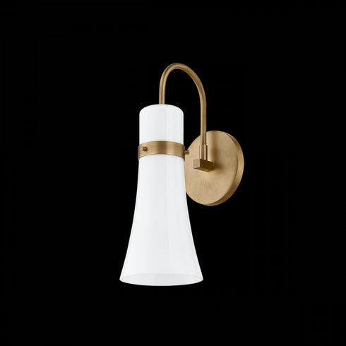 Troy Maple Wall Sconce in Patina Brass Finish Model: B3414-PBR