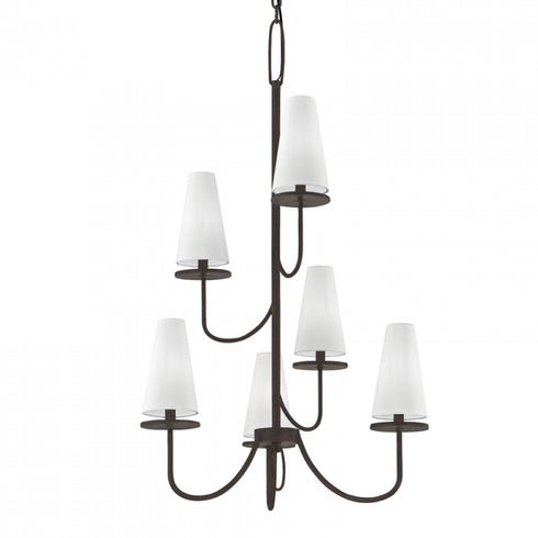 Troy Marcel 6 Light Chandelier Model: F6297-TBZ