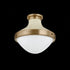 Troy Maxton Flush Mount in Patina Brass and Soft Sand Finish Model: C3113-PBR/SSD