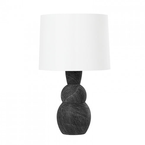 Troy Miles One Light Table Lamp Model: PTL1025-CEB