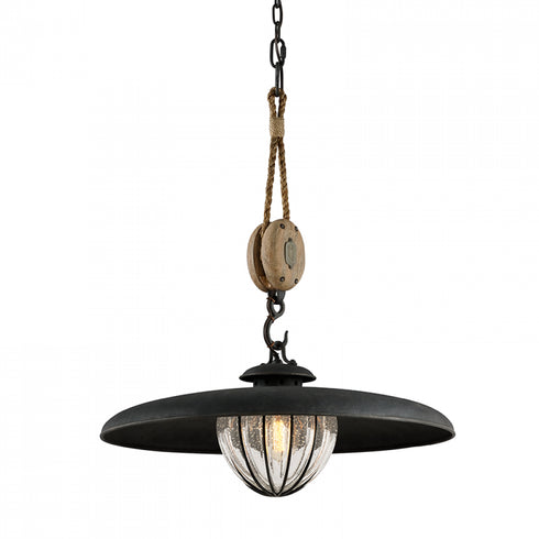 Troy Murphy Pendant in Forged Iron Finish Model: F4906-FOR