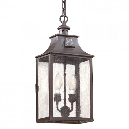 Troy Newton 2 Light Hanging Lantern Medium Model: F9004-SFB