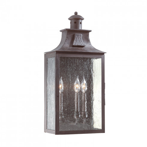 Troy Newton 3 Light Wall Pocket Lantern Large Model: B9009-SFB