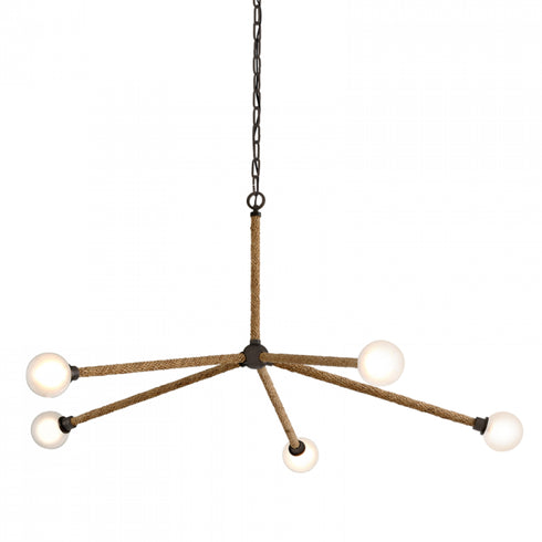 Troy Nomad 5 Light Chandelier Model: F7255-BRZ
