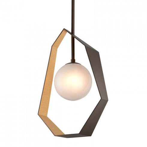 Troy Origami 1 Light Pendant Large Model: F5525-BRZ/GL/SS