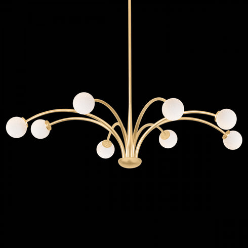 Troy Orinda Chandelier in Vintage Gold Leaf Finish Model: F2654-VGL