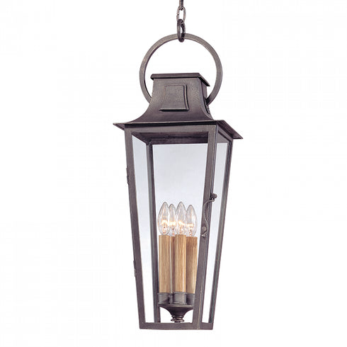 Troy Parisian Square 4 Light Hanging Lantern Large Model: F2967-APW