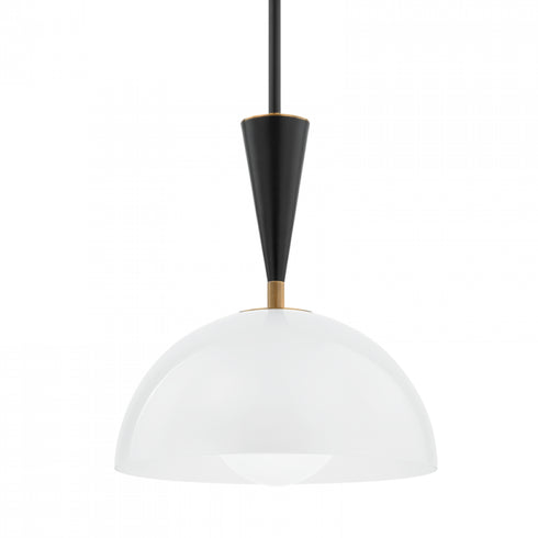 Troy Payson 1 Light Pendant Model: F1516-PBR/SBK