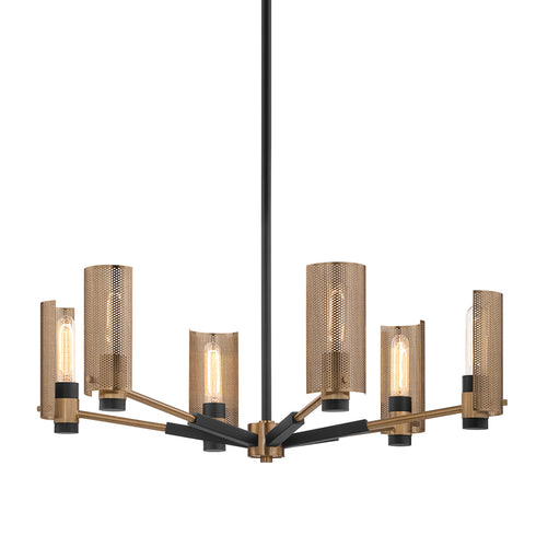 Troy Pilsen Chandelier Model: F6876-SFB/PBR