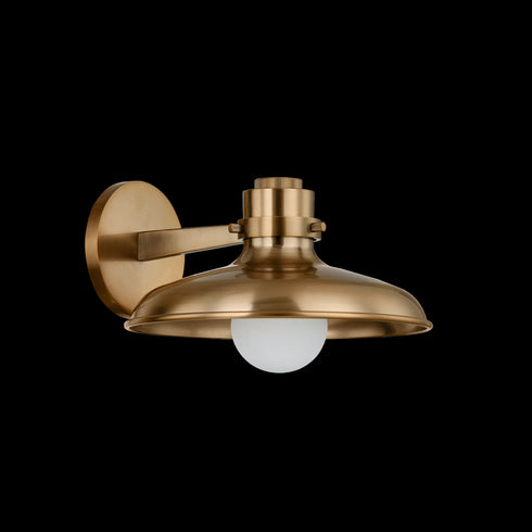 Troy Rainhill Wall Sconce in Patina Brass Finish Model: B3207-PBR
