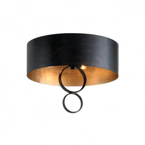 Troy Rivington Semi Flush in Charred Copper Finish Model: C7230-CH