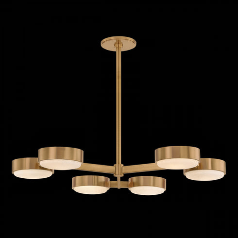 Troy Rory Semi Flush in Patina Brass Finish Model: C1340-PBR