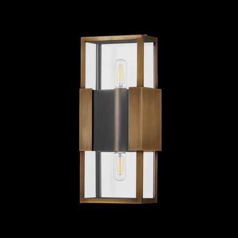 Troy SANTA CLARA EXTERIOR WALL SCONCE in Patina Brass Finish Model: B2913-PBR